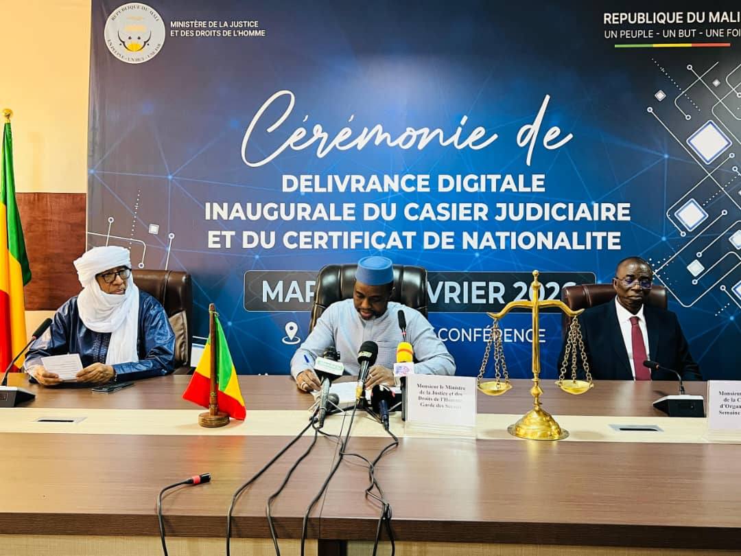 Mali : le casier judiciaire et le certificat de nationalité désormais disponibles en ligne